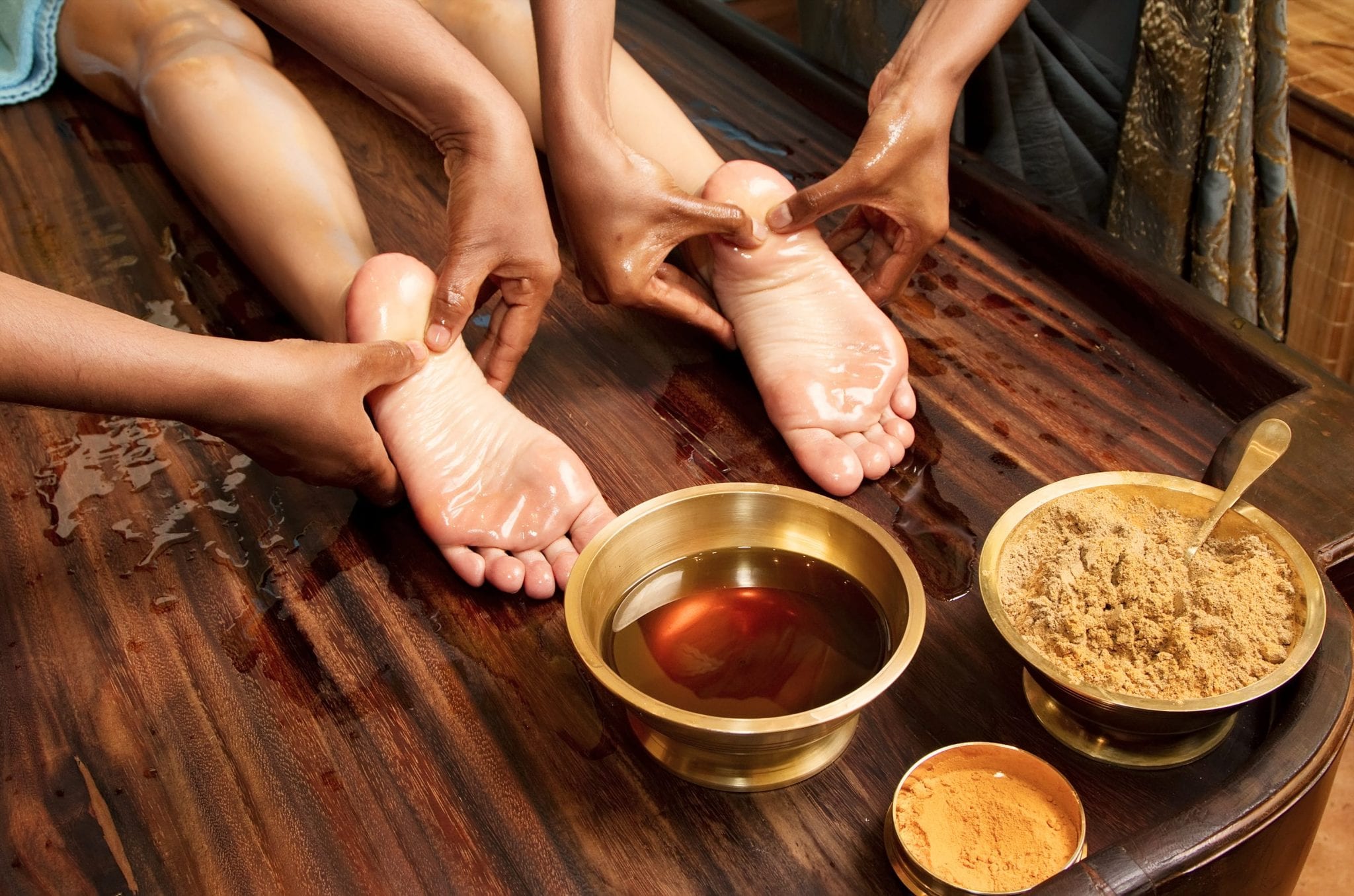 Traditional Indian Ayurvedic Oil Foot Massage Soul Seed Media Travel